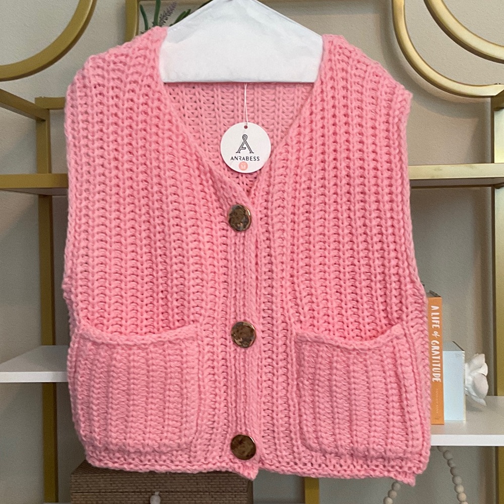 Anrabess Pink Knit vest